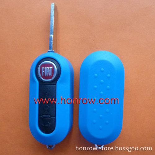 Blue Color 3 button Flip Remote Car Key Fiat Case Shell Cover for FIAT car key